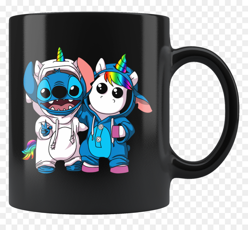 Stitch Disney & Unicorn Mug - Stitch And A Unicorn, HD Png Download - disney stitch png