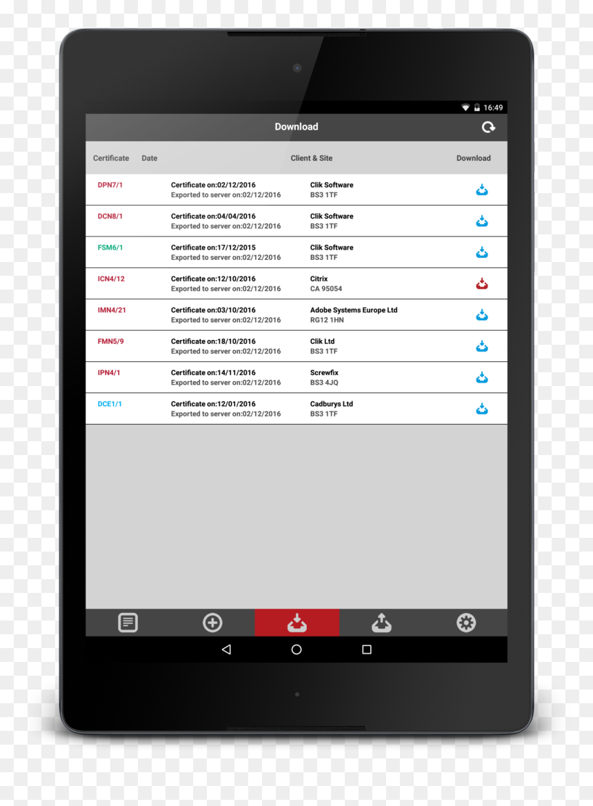 Clik Elec Cert Android App, HD Png Download - android 16 png