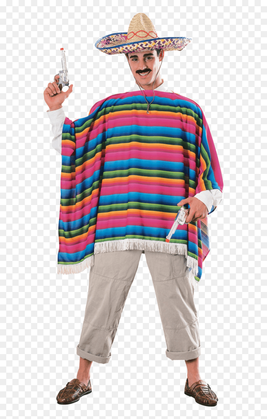 Mexican Costume, HD Png Download - mexican poncho png