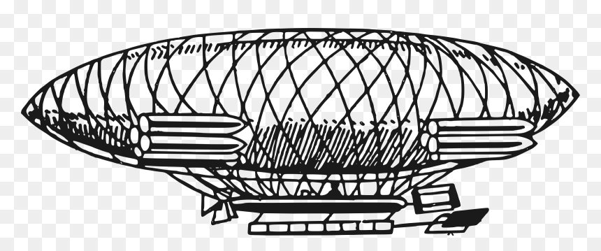 Vintage Airship Clip Arts - Omalovanky Vzducholod, HD Png Download - airship png