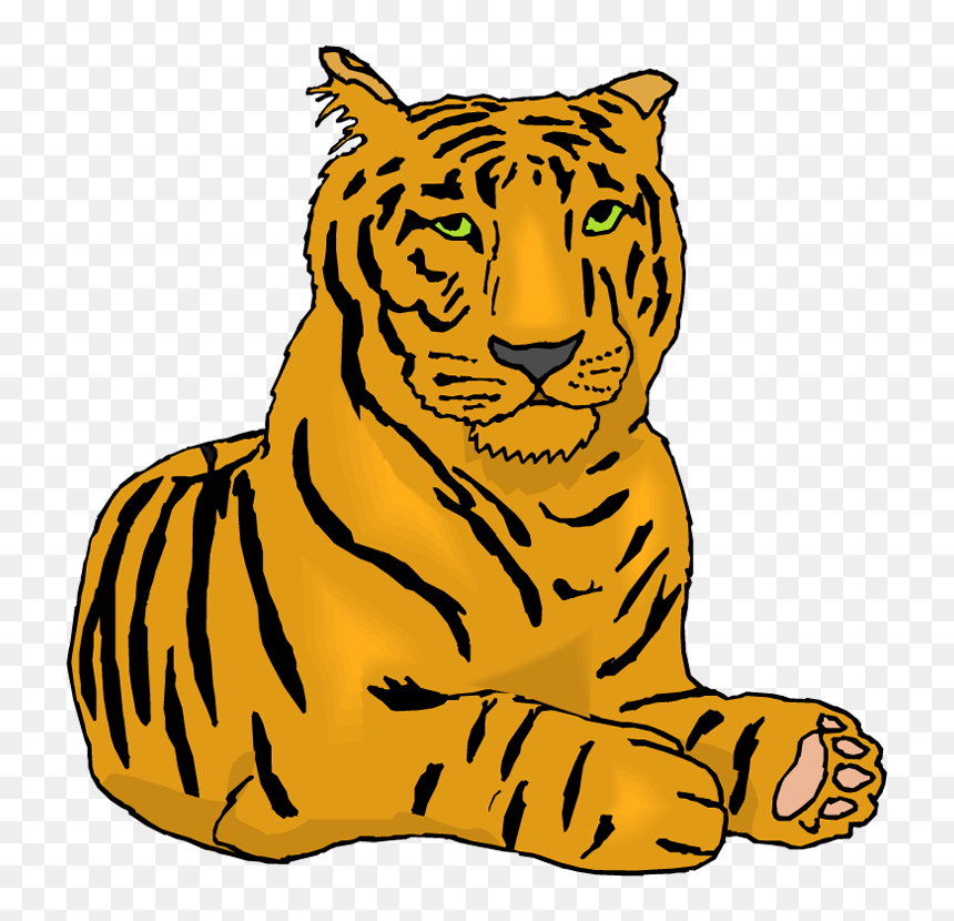 Transparent Baby Tiger Png - Tiger Clip Art, Png Download - baby tiger png