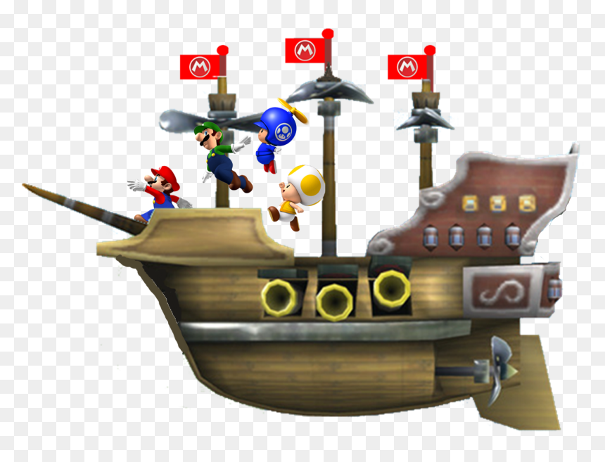Airship Mario , Png Download - Super Mario Airship Png, Transparent Png - airship png