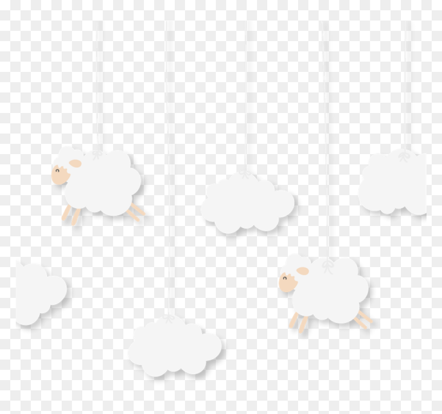 Sleep Countingsheep Sheep Babies Baby Borders Border - Cloud Sheep Clipart, HD Png Download - baby border png