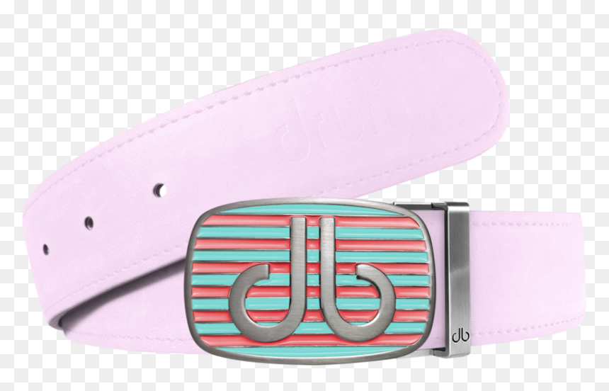 Pink Plain Leather Texture Belt With Pink & Aqua Striped - Belt, HD Png Download - leather texture png