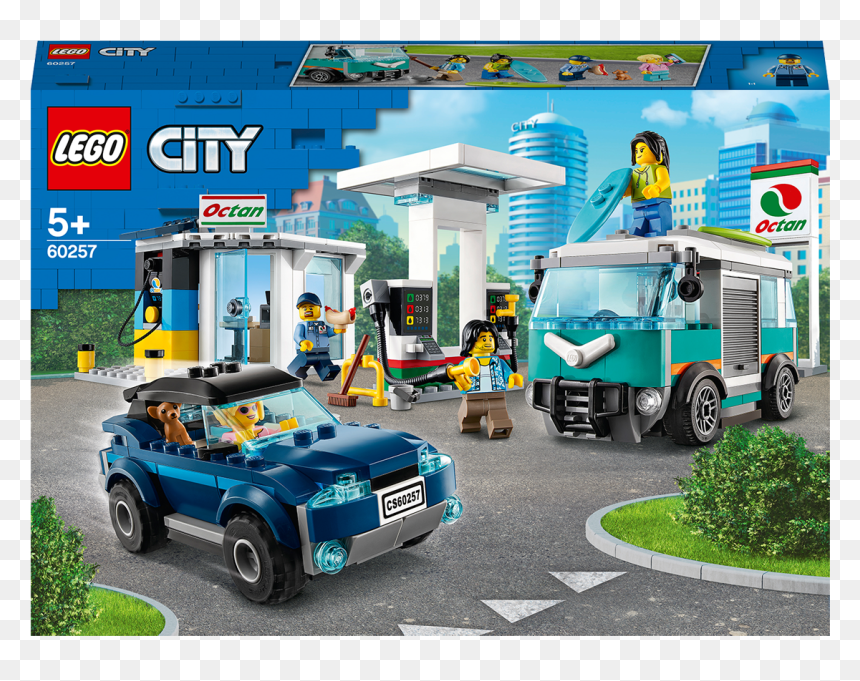 Lego City 60257 Service Station, HD Png Download - rocket league octane png
