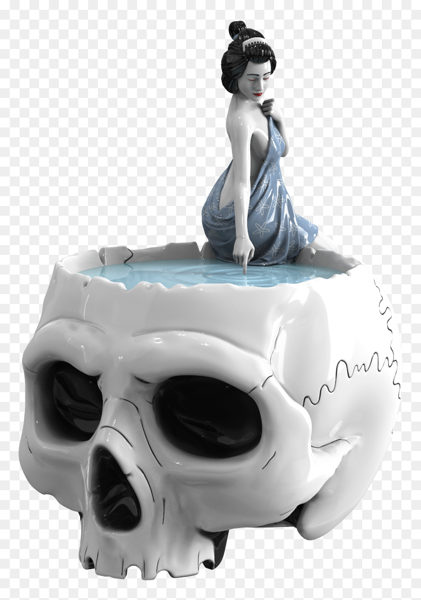 Figurine, HD Png Download - smoke skull png