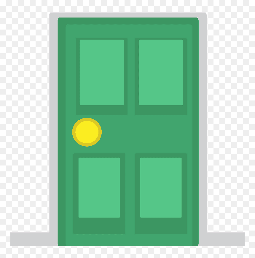 Door Emoji Clipart - Home Door, HD Png Download - door clipart png