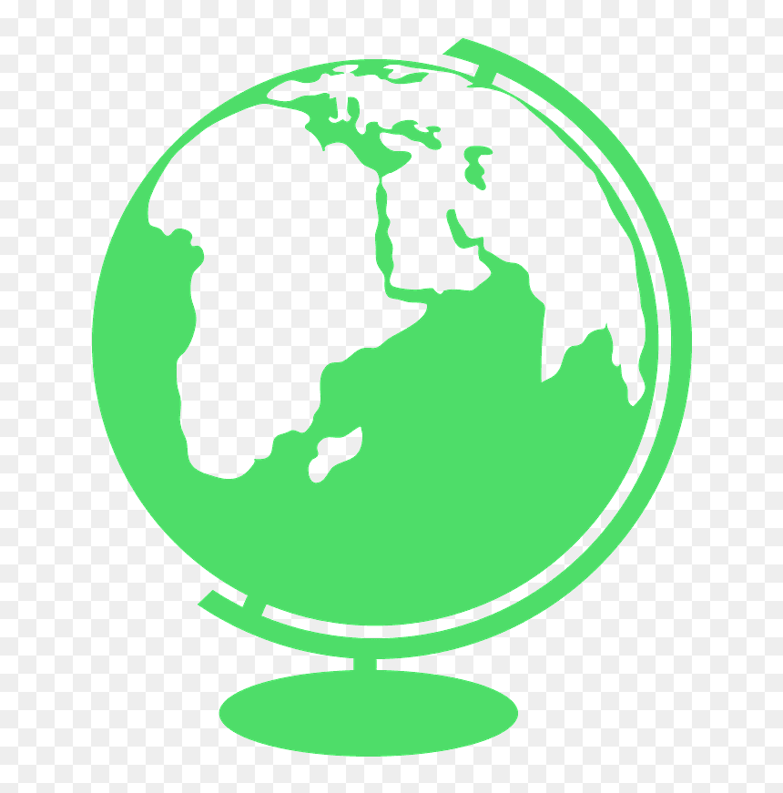 Globe, HD Png Download - globe silhouette png
