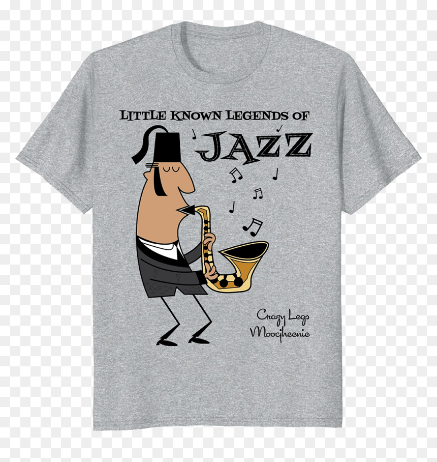 Cartoon Jazz T-shirt From Design Kitsch - Jazz T Shirts, HD Png Download - cartoon shirt png