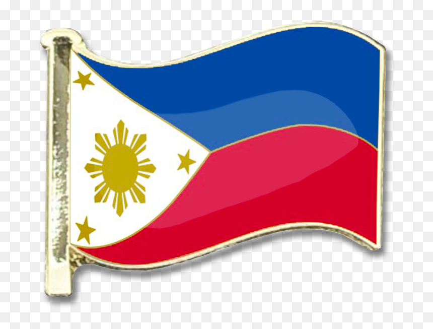 Phillipines Flag Badge - Philippine Flag, HD Png Download - finish flag png