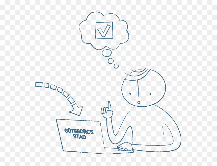 A Cartoon Character Sits With A Laptop Marked "city - Drawing, HD Png Download - cartoon city png