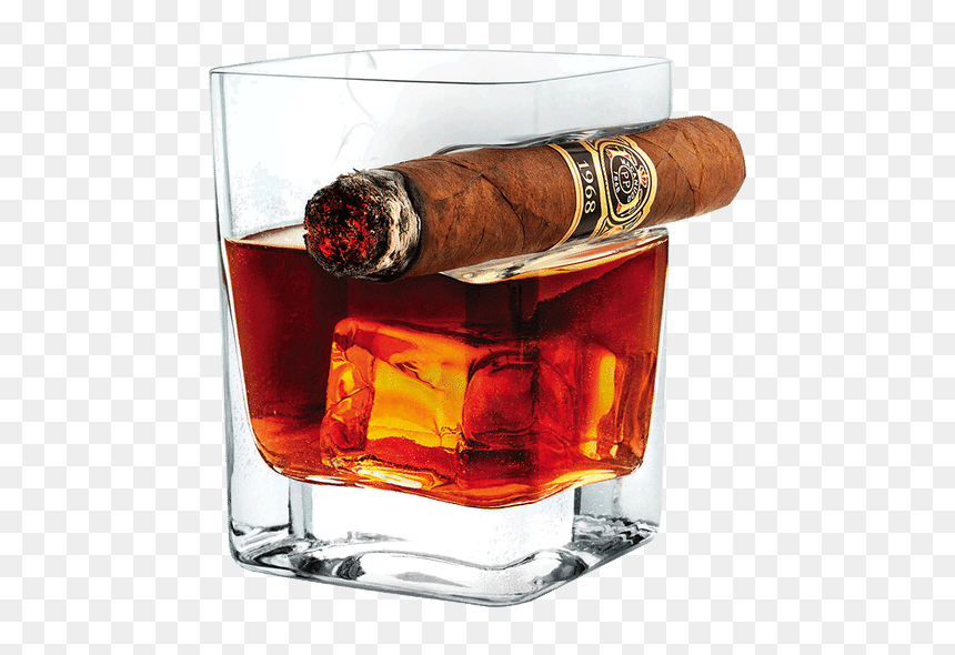 Corkcicle Cigar Glass - Whiskey And Cigar Glass, HD Png Download - scotch glass png