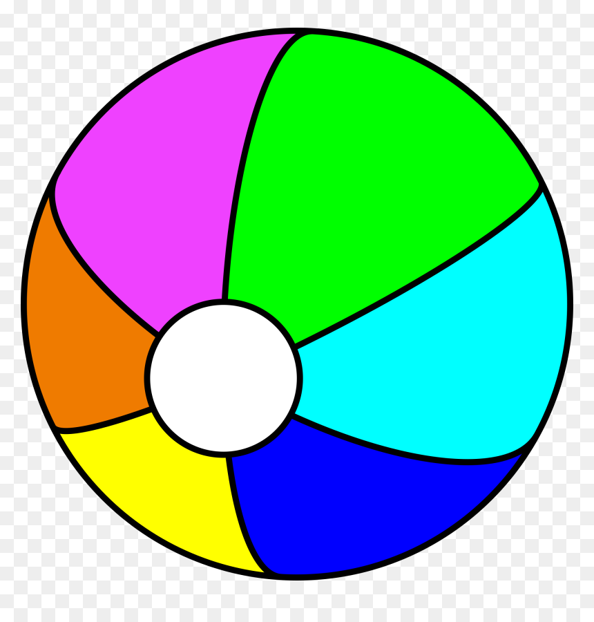 Beach Ball Svg File, HD Png Download - beach icon png