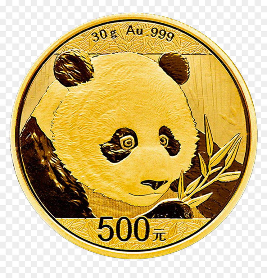 China Panda 30g Gold Coin 2018 Motif , Png Download - 2018 Panda Silver Coin, Transparent Png - 2018 gold png
