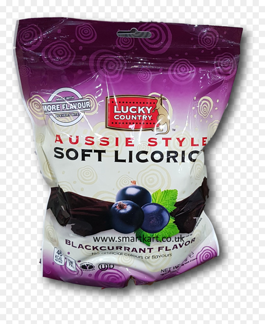 Lucky Country Aussie Style Soft Licorice In Blackcurrant, HD Png Download - licorice png