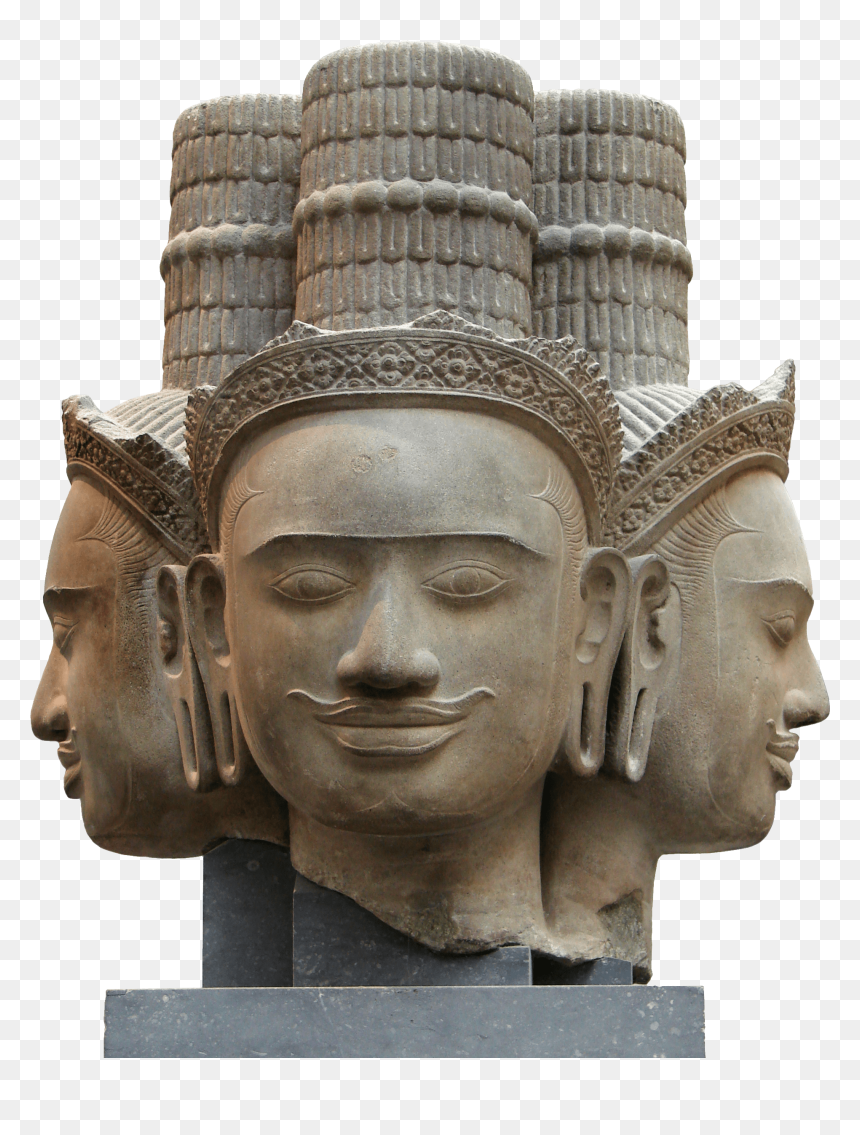 Transparent Statue Head Png - Cambodia Brahma, Png Download - statue head png