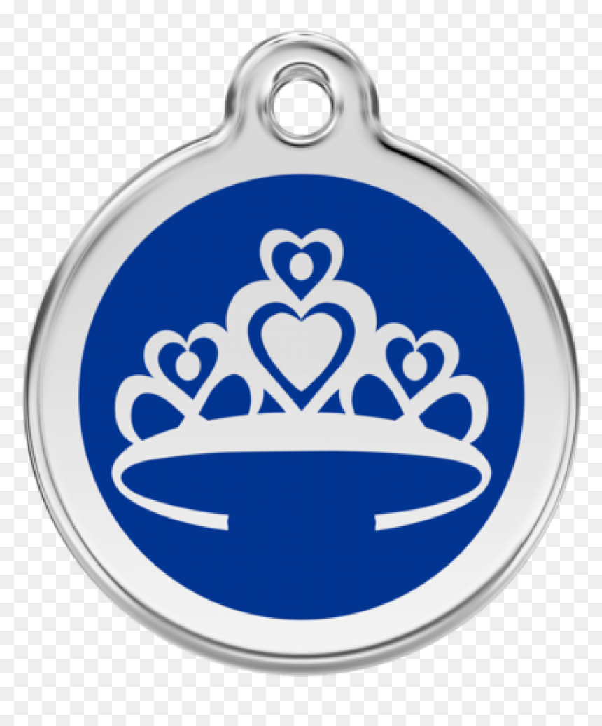 Dark Blue Crown Png - Dog Id Tag, Transparent Png - blue crown png