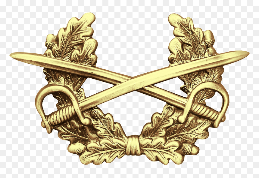 Bw Schirmmütze Heer Gold - Heer Gekreuzte Säbel, HD Png Download - 2018 gold png