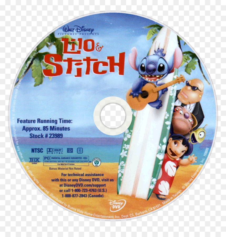 Transparent Disney Stitch Png - Lilo And Stitch Dvd Disc, Png Download - disney stitch png