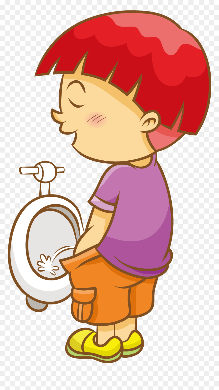 The Boy On The Toilet - Toilet For Boy Clipart, HD Png Download - toilet clipart png