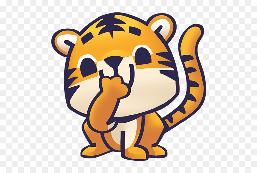Baby Tiger Stickers For Kids Park Messages Sticker-2 - Baby Rawai Tiger Stickers, HD Png Download - baby tiger png