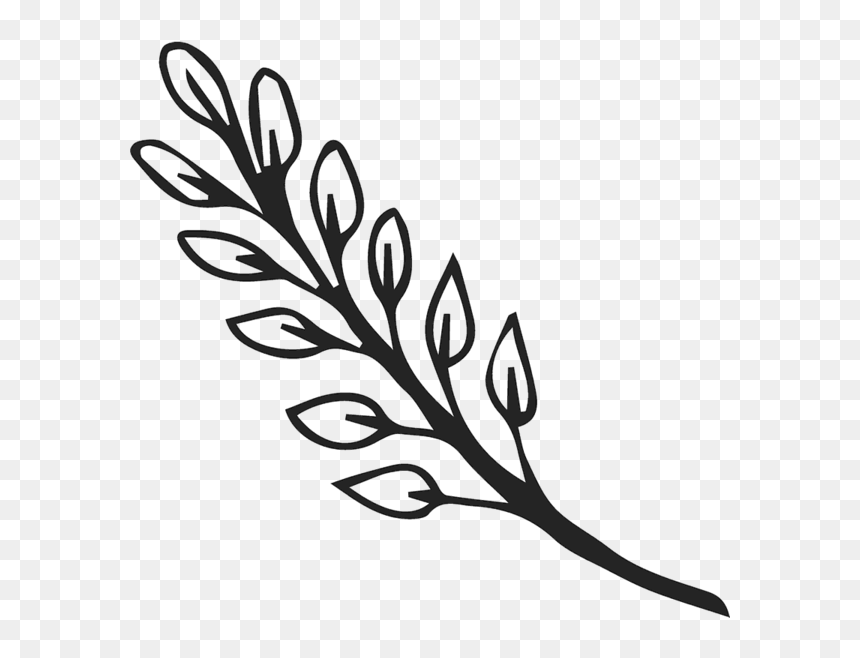 Charming Branch Of Leaves Rubber Stamp, HD Png Download - rubber stamp png