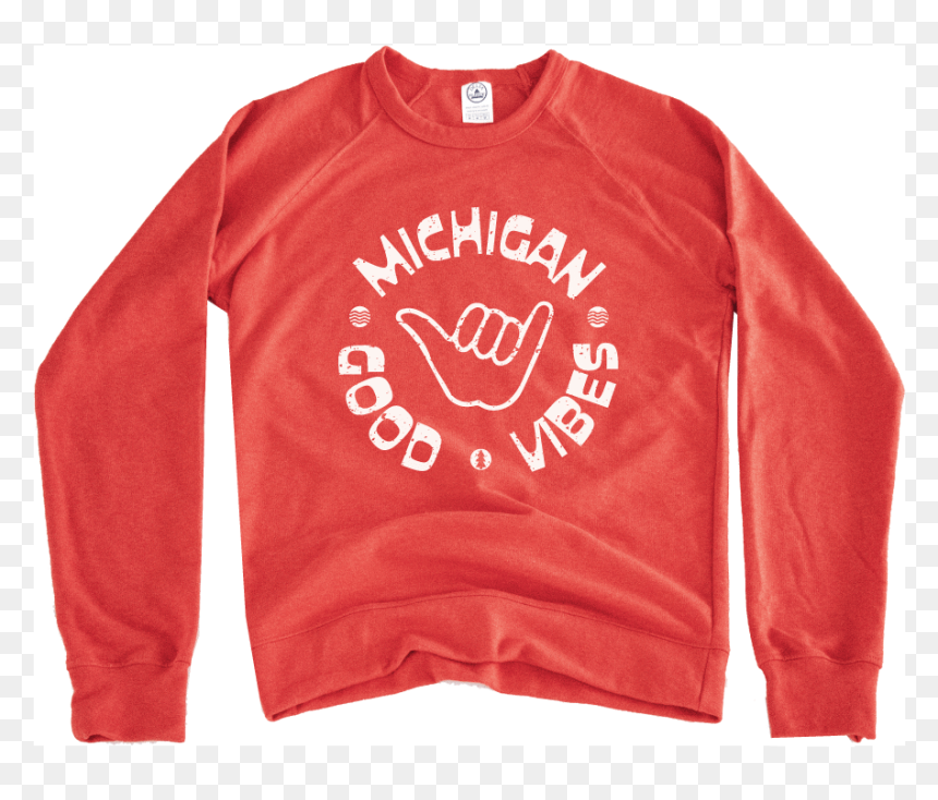 Hang Loose Crew Neck Crew Neck Michigan Vibes Xs / - Michigan Vibes Printing, HD Png Download - hang loose png