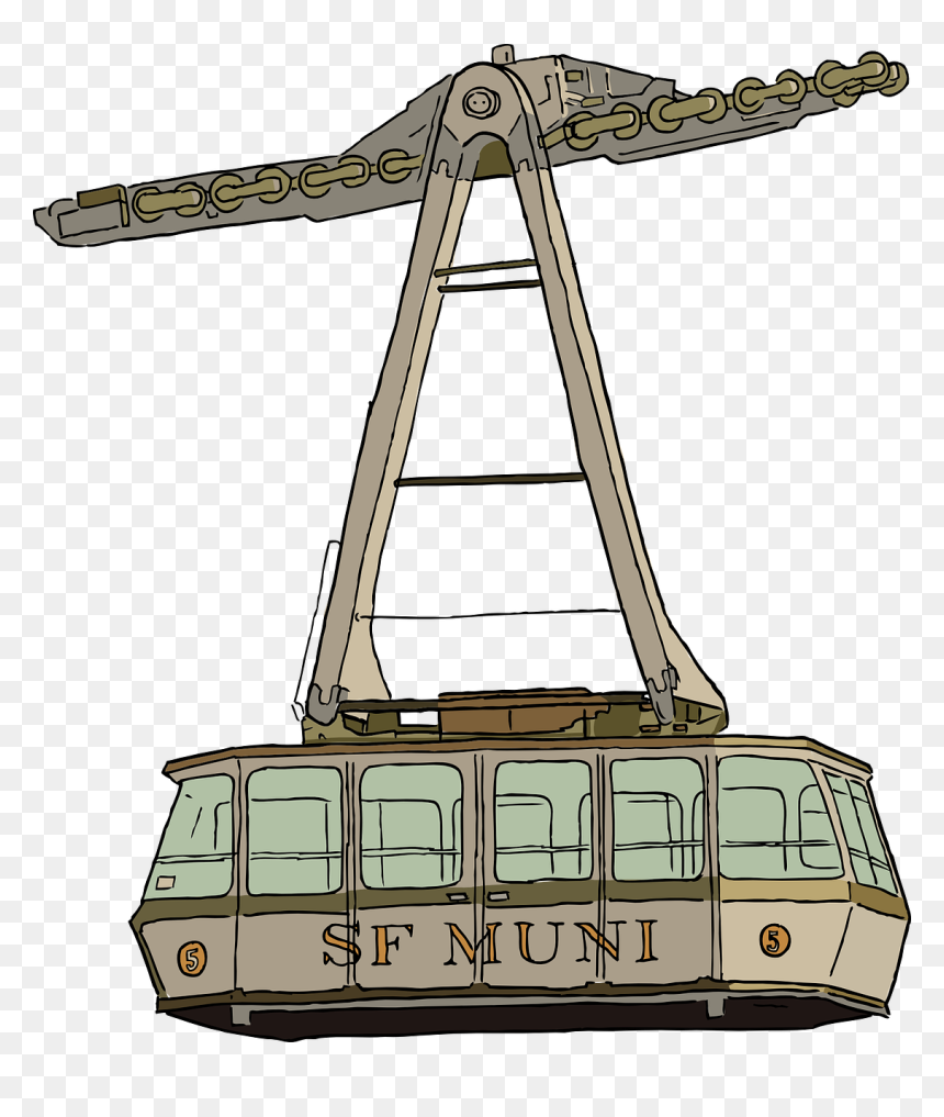 Aerial Tramway Vector, HD Png Download - rail png