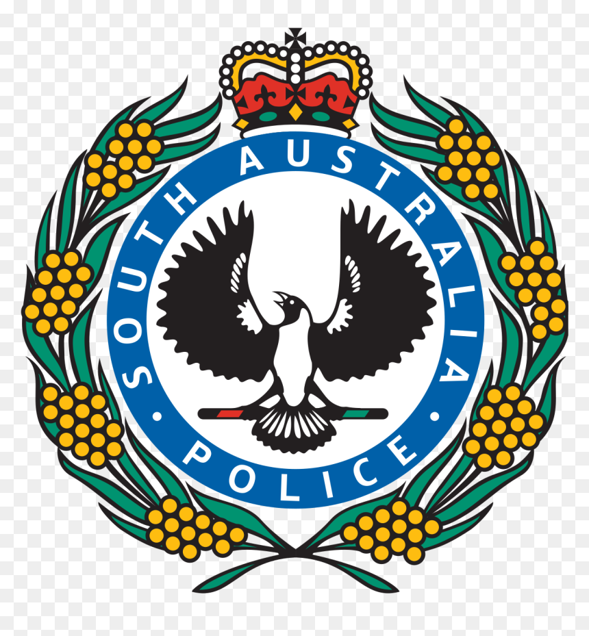 South Australia Police Logo, HD Png Download - open handcuffs png