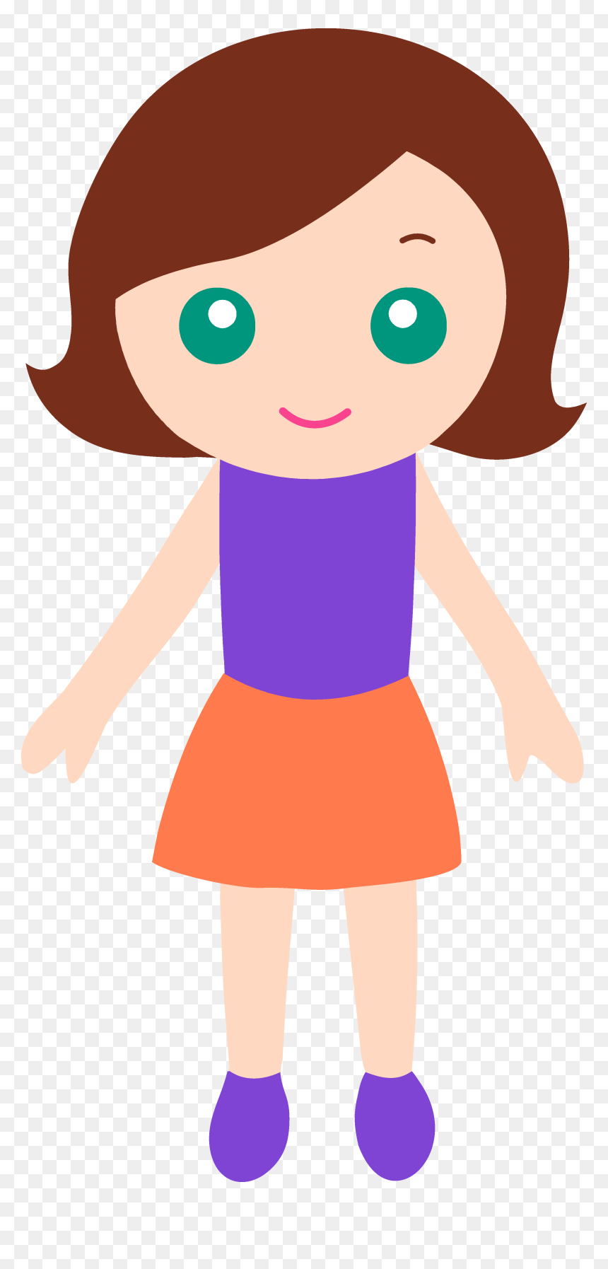 Please Clipart Girlclip - Girl Clipart, HD Png Download - cartoon bullet png