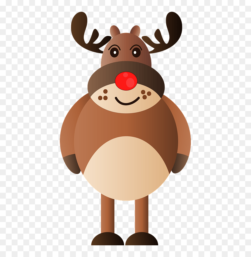 Christmas Reindeer Clipart - Santa Claus, HD Png Download - reindeer clipart png