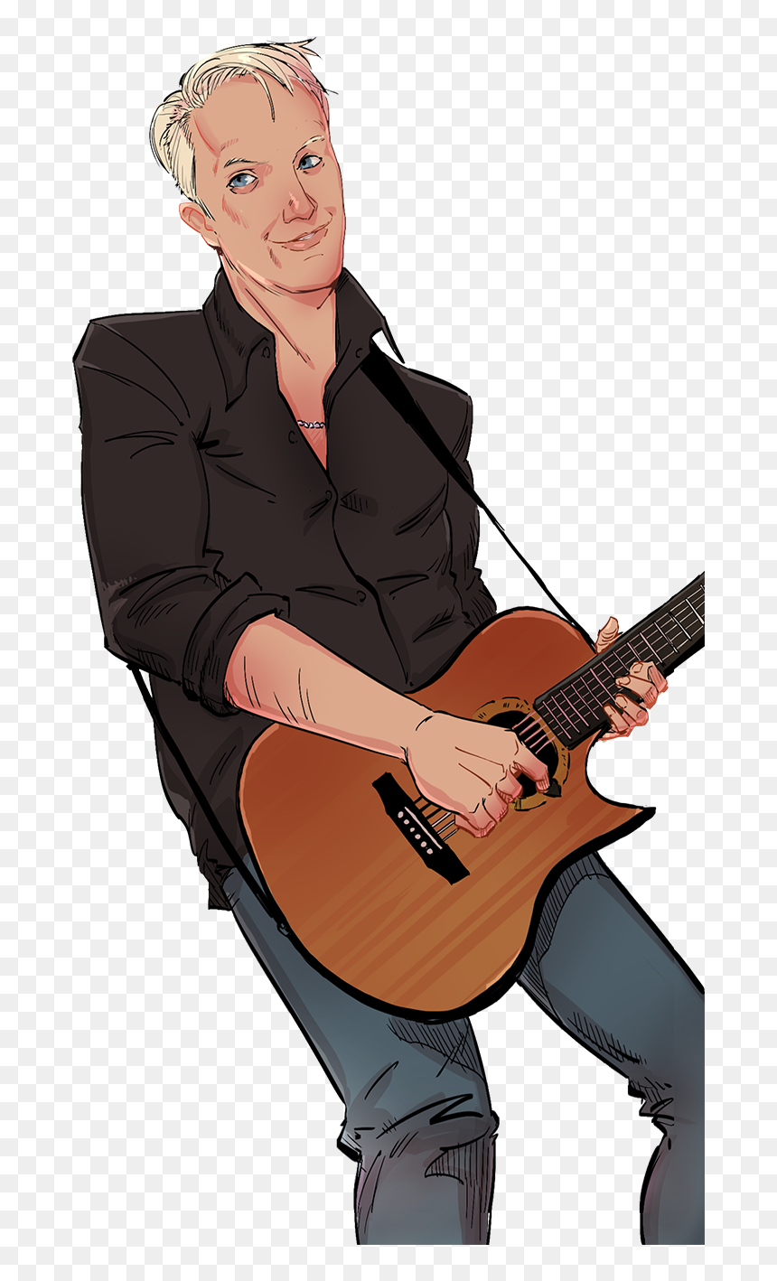 Transparent Cartoon Guitar Png - Illustration, Png Download - cartoon guitar png