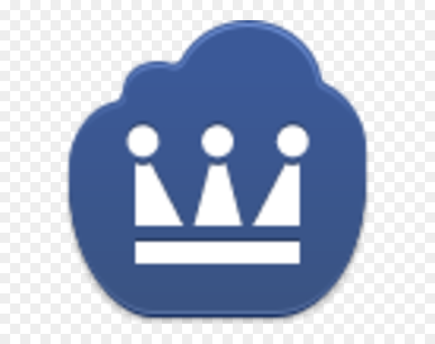 Dark Blue Crown Png - Facebook, Transparent Png - blue crown png