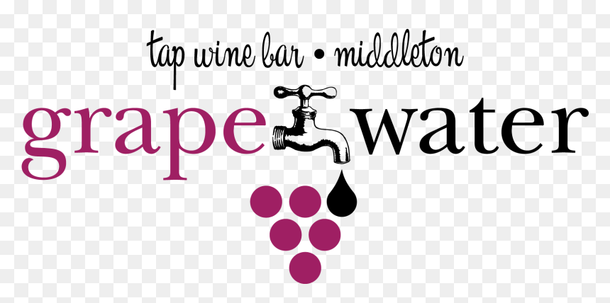 Grape Water Wine Bar - Graphic Design, HD Png Download - wine grapes png
