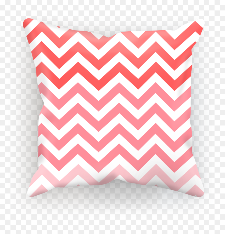 Red Chevron Gradient Cushion Case - Orange Chevron Rug, HD Png Download - red gradient png
