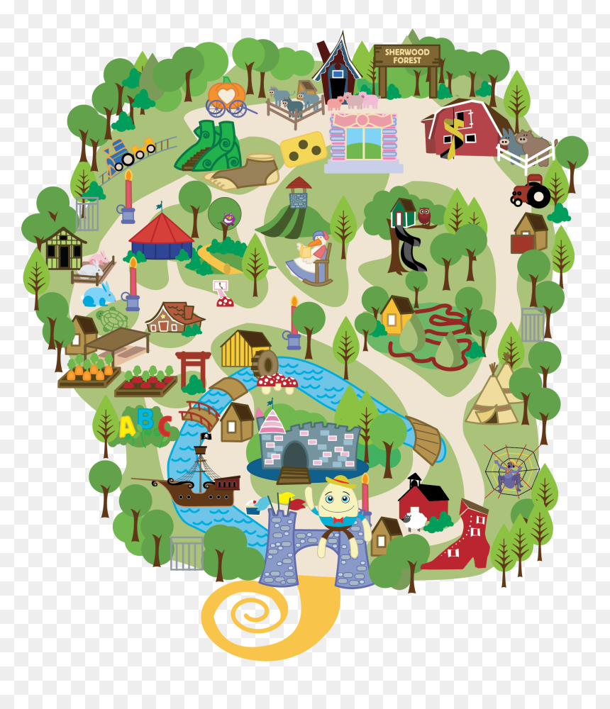 Jpg Black And White Download Attractions Fairytale - Fairytale Town In Sacramento, HD Png Download - fairytale png