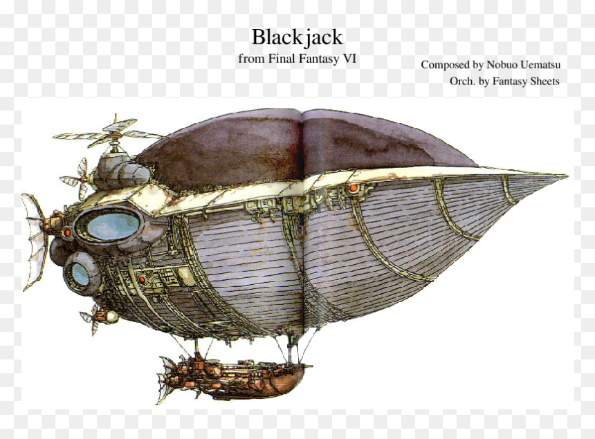 Final Fantasy Vi - Final Fantasy Airship, HD Png Download - airship png