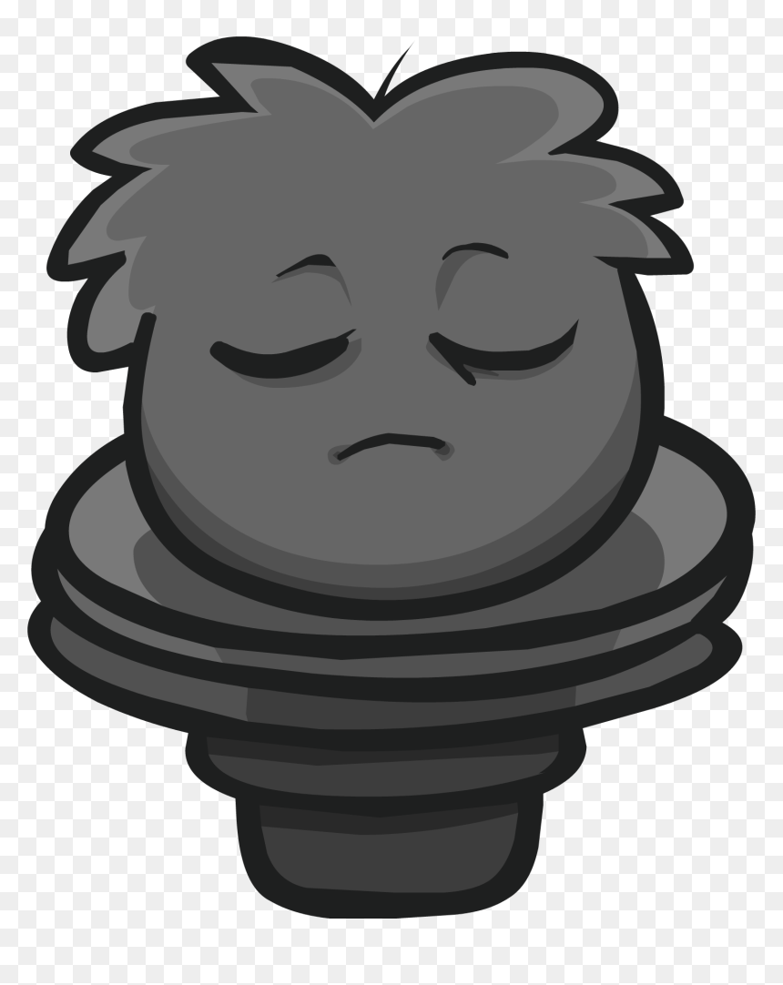 Club Penguin Rewritten Wiki - Cartoon, HD Png Download - statue head png