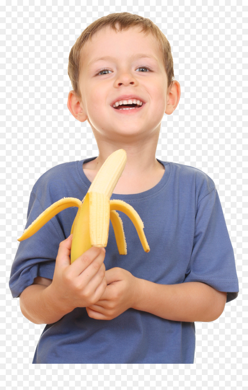 Boy, HD Png Download - peeled banana png
