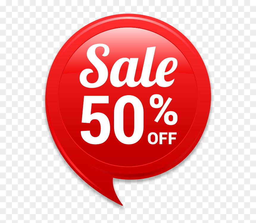 Sale Label 50 Off Png - Big Daddy Ribs To Go, Transparent Png - 50 off png