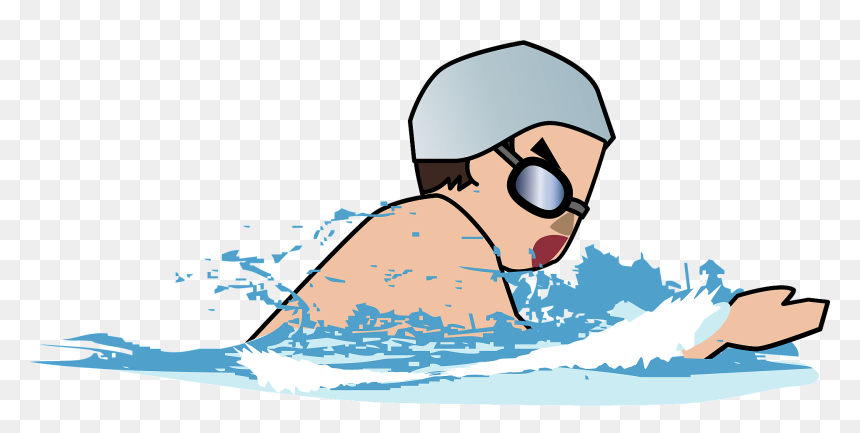 Illustration, HD Png Download - person swimming png
