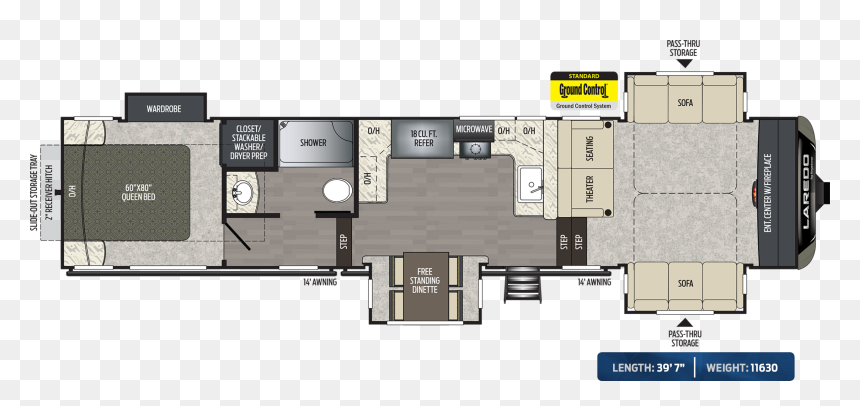 Laredo 353fl Fifth Wheel, HD Png Download - ground crack png