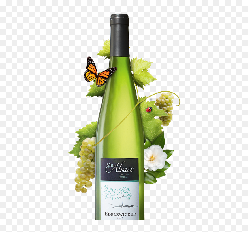 Vin Blanc Alsace Edelzwicker, HD Png Download - wine grapes png