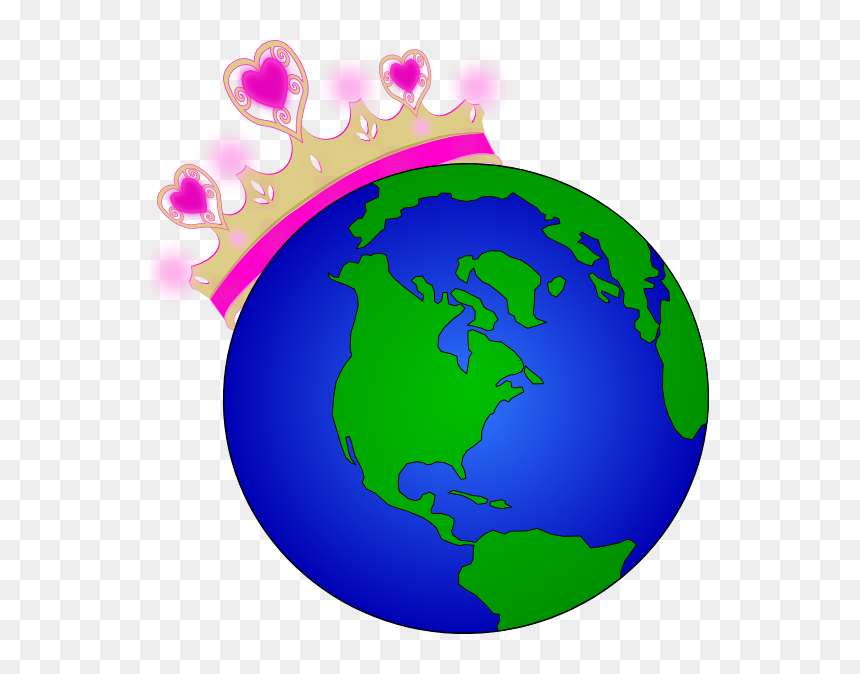Transparent Background Globe Cartoon, HD Png Download - blue crown png