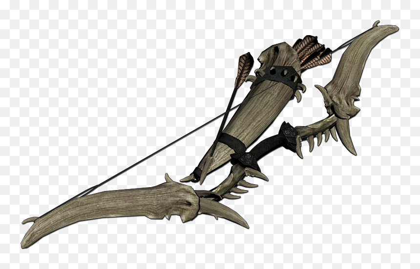 Bow Arrow Skyrim, HD Png Download - quiver png