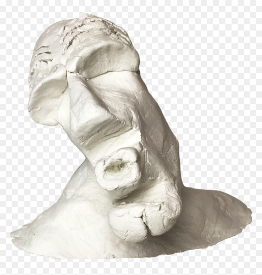 Ancient Head 04- Front - Statue, HD Png Download - statue head png