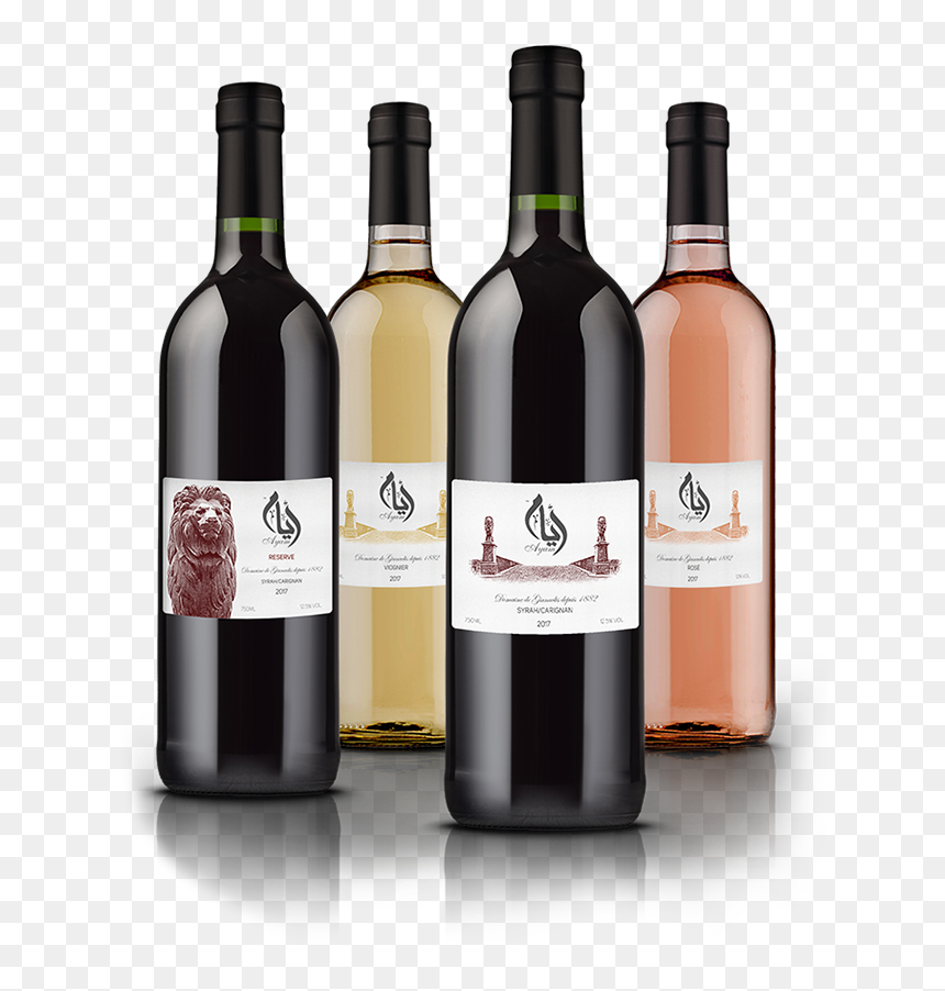 Glass Bottle, HD Png Download - wine grapes png