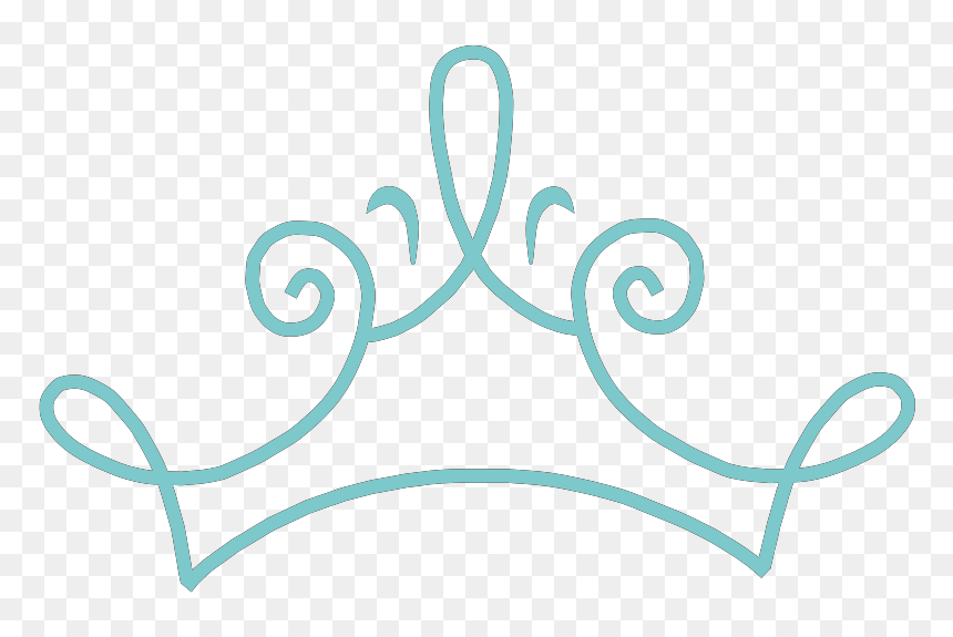 Queen Crown Clipart Black And White, HD Png Download - blue crown png