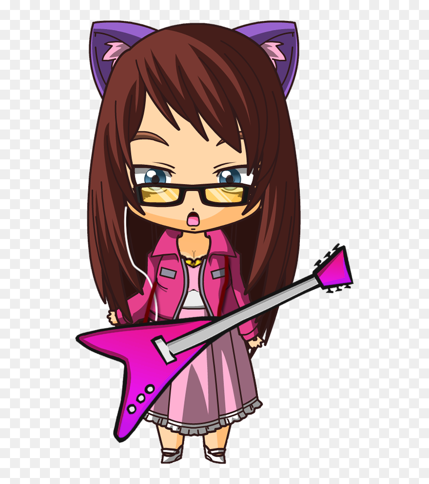 Cartoon, HD Png Download - cartoon guitar png