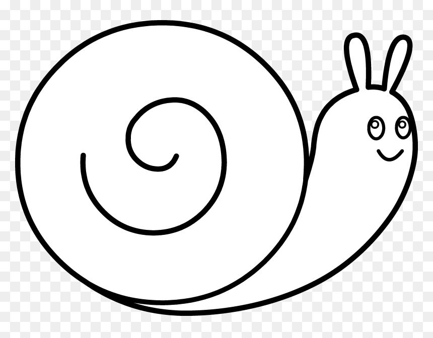 Cute Coloring Page Free - Clip Art, HD Png Download - shell clipart png